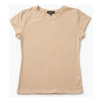 Blusa Básica Suave Casual Para Mujer Apx-0213 Marca Aspik® Beige Lisa G