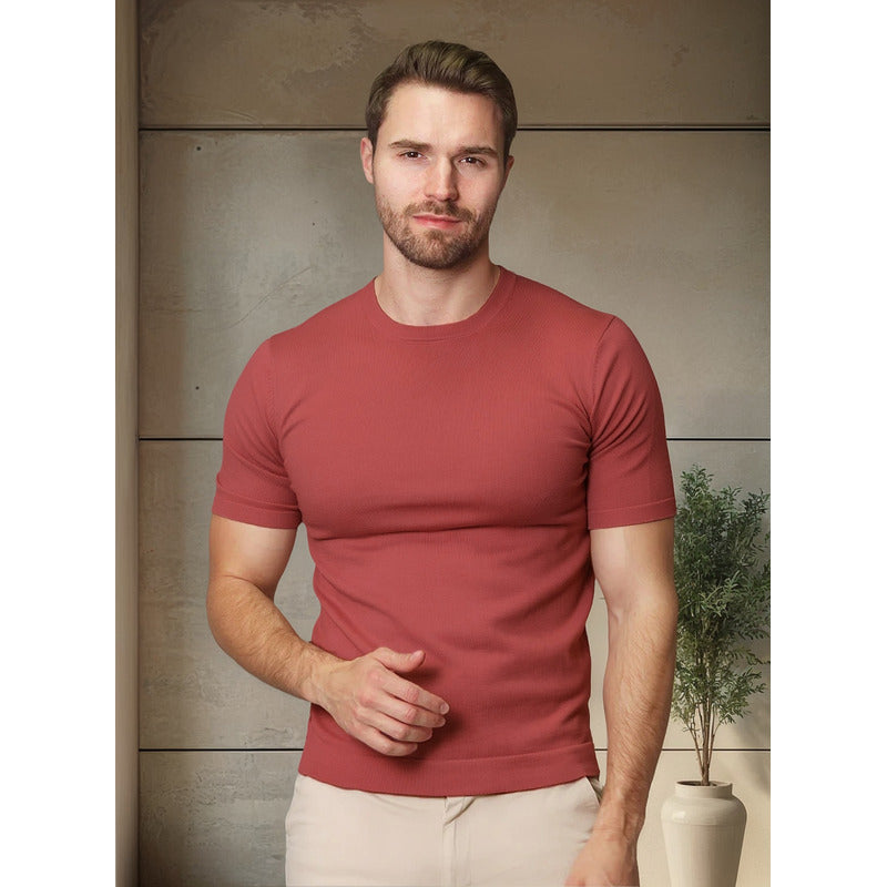 Playera Casual De Hombre Mod. A41454a Marca Bobois®