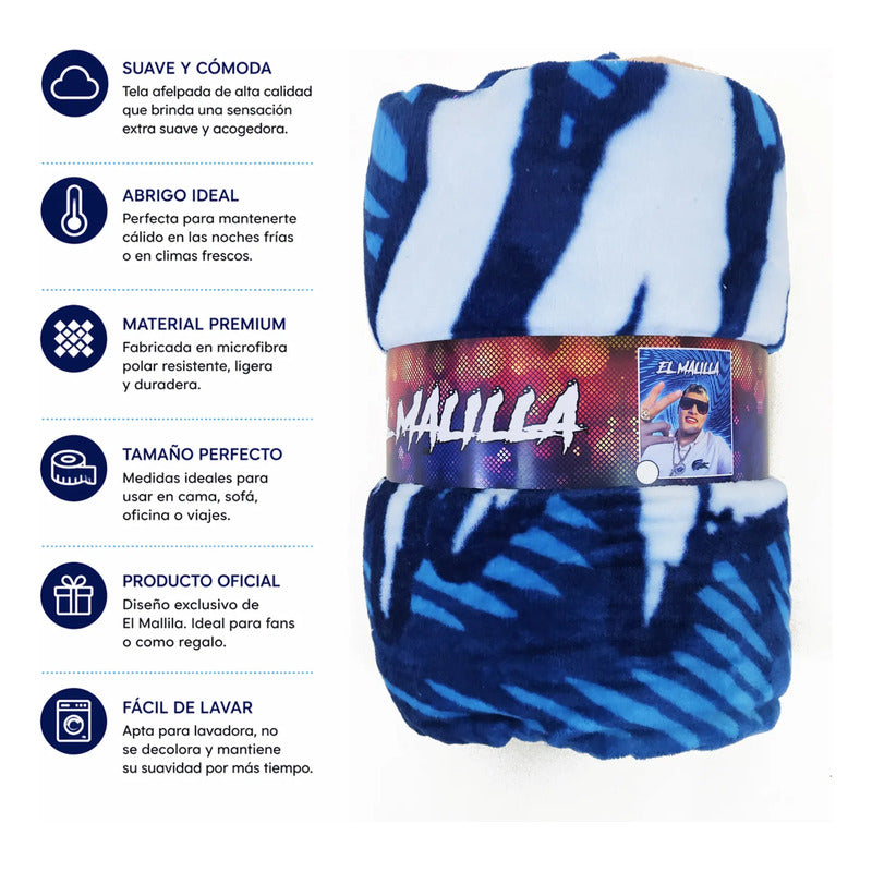 Cobertor Serenity Matrimonial Diseños Artistas Providencia® El Malilla 900 G Multicolor