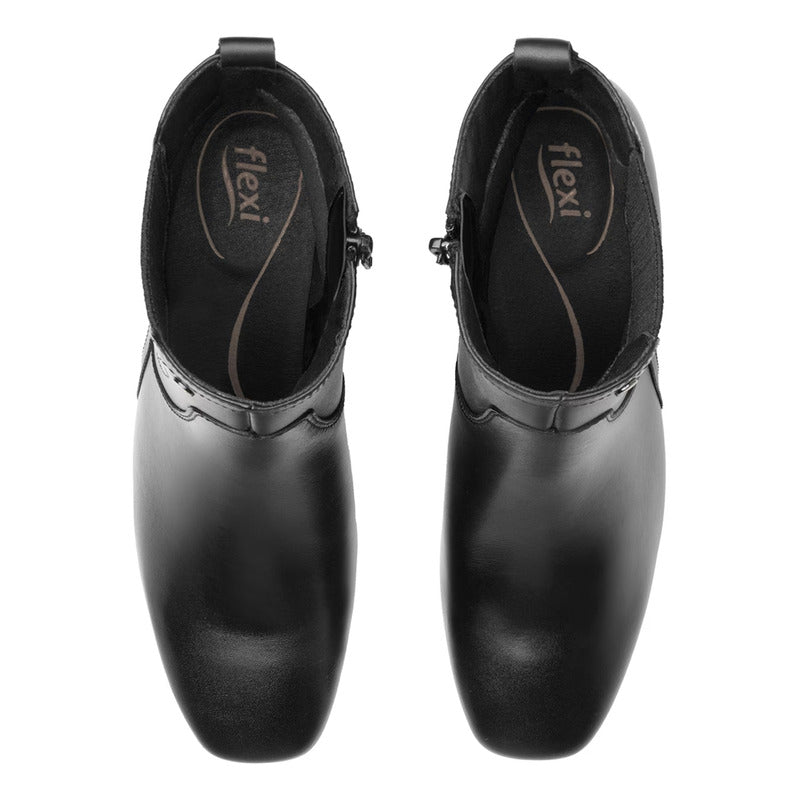 Botín Tacón Bajo Para Mujer M Mod.119709 Marca Flexi®