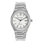 Reloj Analógico Para Hombre Mod. Np20160macbi Marca Nivada® Plateado Gris