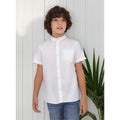 Camisa Cuello Mao Para Niño Mod.6113 Marca Mayoral® Blanco Liso 18 Años