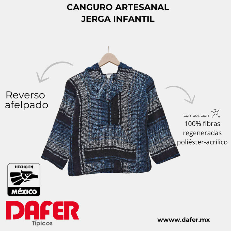 Sudadera Canguro Artesanal De Jerga Infantil