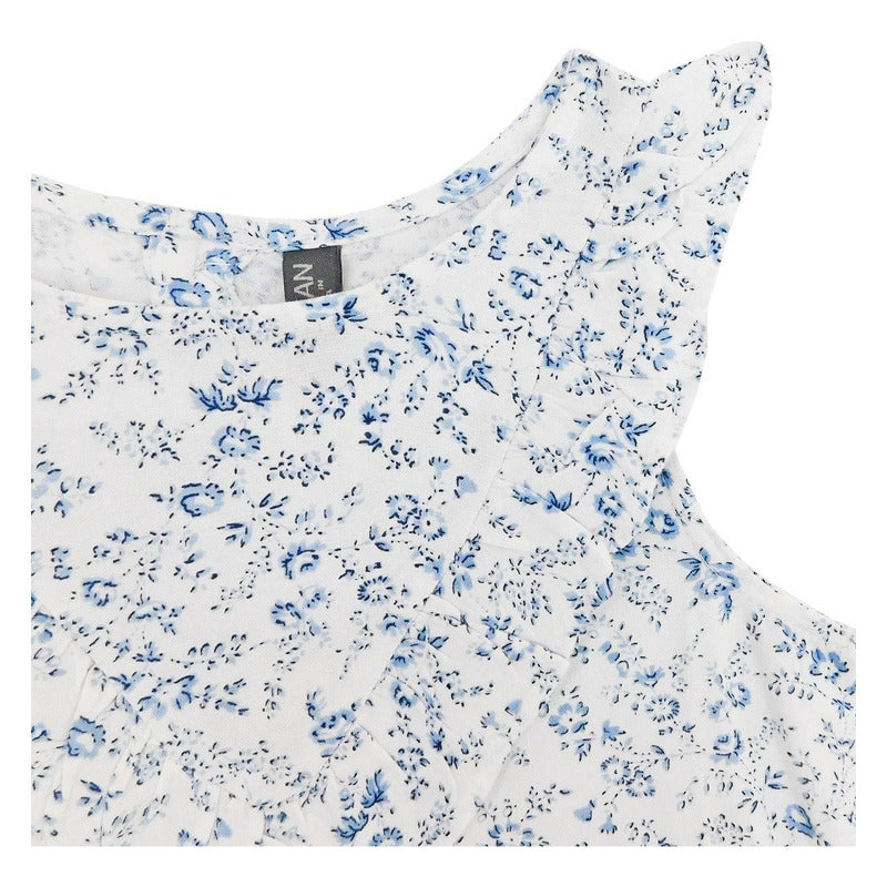 Blusa Holgada Estampado De Flores Marca Losan 016-3001al