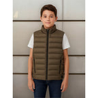 Chaleco Acolchado Para Niño Mod.7396 Marca Mayoral® Verde Olivo Lisa 8