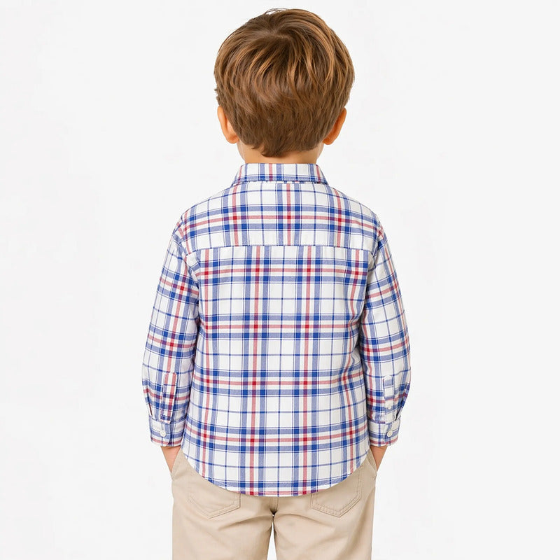 Camisa Casual Para Bebé Mod.2178 Marca Mayoral® Multicolor Rayas 9 Meses