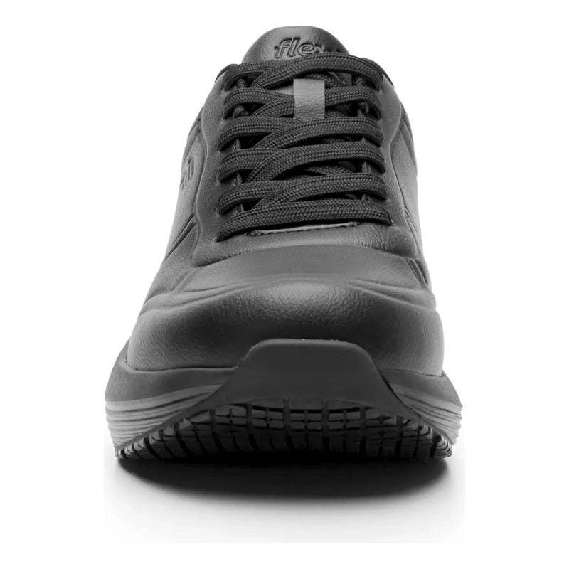 Tenis Cápsula De Aire Para Mujer Con Absor Max 131504 Flexi® Negro Lisa 26 Mx