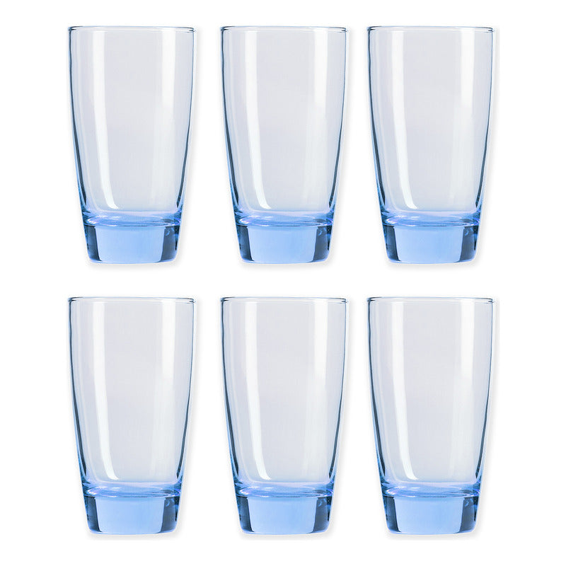Juego De Vasos 6pz De Vidrio 450ml Romance Marca Luminarc®