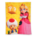Manta De Cuna Raschel 140x110cm Dibujosanimados Providencia® Princesa Peach 650 G Amarillo