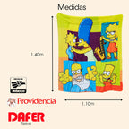 Cobertor Edredón Cunero Para Bebé 1.10mx1.40m Providencia® Diseño De La Tela Los Simpsons Multicolor