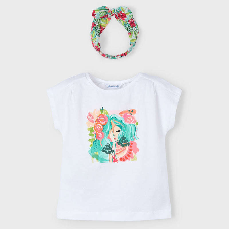 Blusa Con Diadema Para Niña Mod.3009 Marca Mayoral®