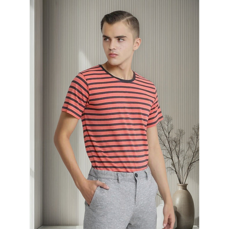Playera Rayas Para Hombre Mod.cppm Marca Lob®