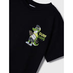 Playera Doble Estampado Para Niño Mod. 3015 Marca Mayoral® Negro Coco Surfs Days 9 Años Estampa Localizada