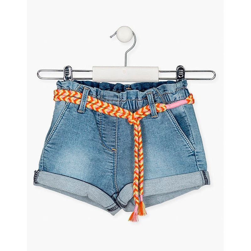 Short De Mezclilla Para Niña Losan® Mod.2166012al