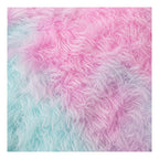 Almohada Abrazable Peluda 110cm X 40 Cm Marca Pillow Lart® Rosa/turquesa