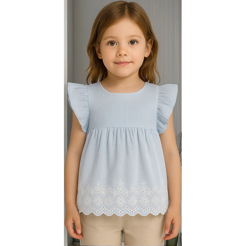 Blusa Ligera Holgada De Niña Mod.916-3003aa Marca Losan®