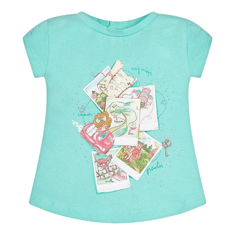 Blusa De Niña Manga Corta Marca Mayoral®