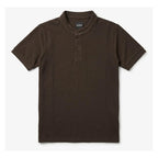 Playera Regular Fit Para Hombre Cuello Mao Mod.apmao Bobois® Chocolate Ch Lisa
