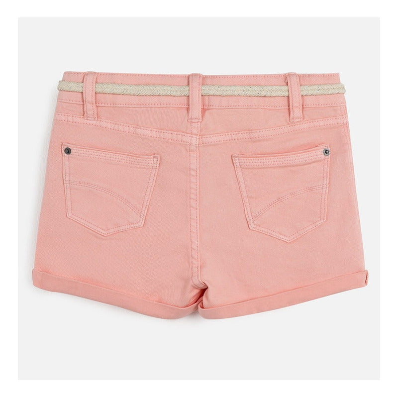 Short De Mezclilla Con Cinturon Mod.275 Marca Mayoral®