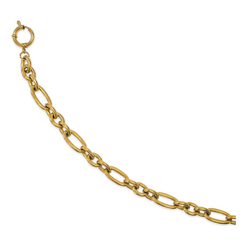 Collar Para Mujer Cadena Dorada De Eslabones Ovalados Dorado