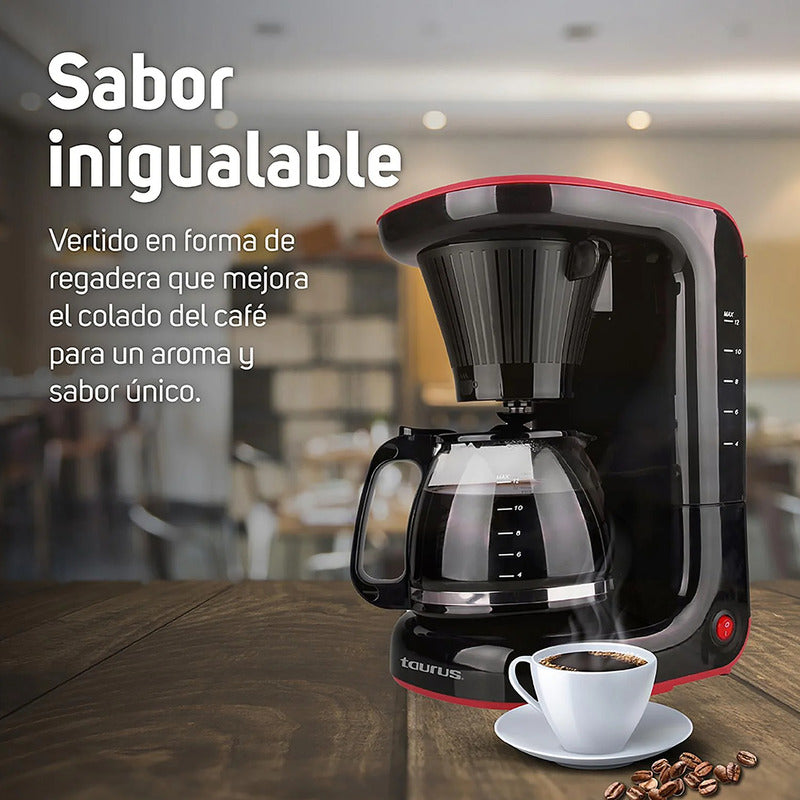 Cafetera De Goteo 1.2 L Mod. Velvet Coffee Marca Taurus® Negro