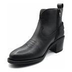 Botín Tacón 5cm Para Dama Mod. L1126163 Marca Levís® Negro Liso 24.5 Mx