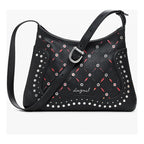 Bolso Efecto Piel Troquelado Mod. 25waxp38/2000 Desigual® Negro Troquelado Níquel