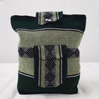 Mochila Artesanal Tejida Tipo Morral Con Bolsillo Frontal 10kg
