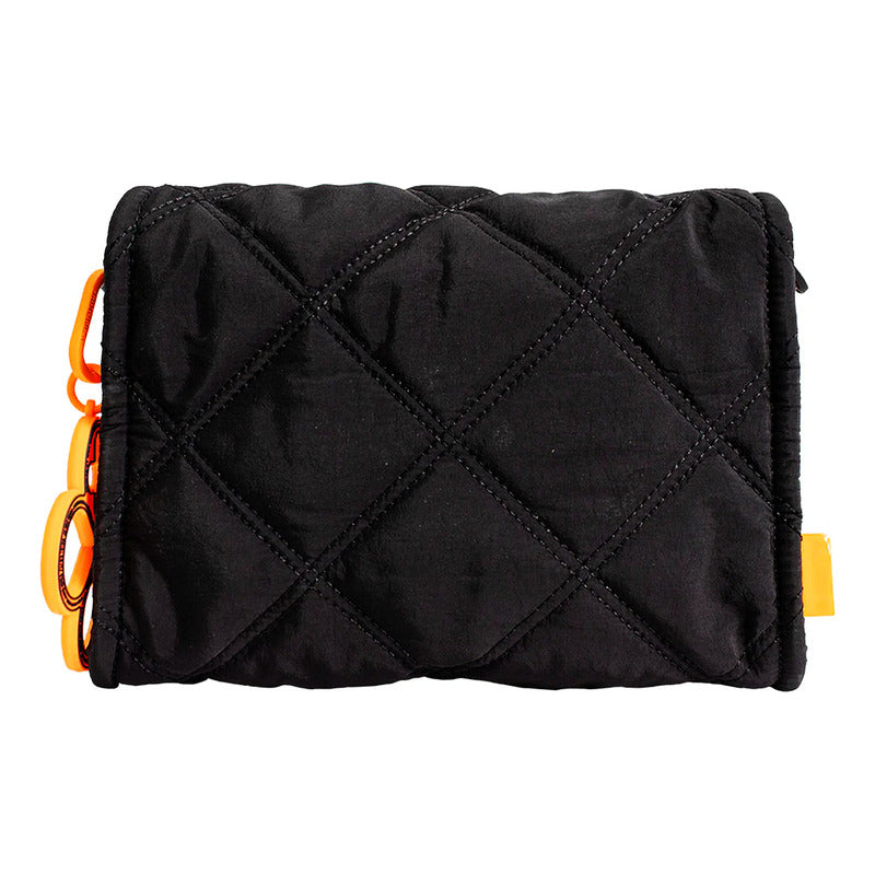 Bolsa Flap Para Mujer Mod. Ji 2694 Marca Jaime Ibiza® Negro Rayas Níquel