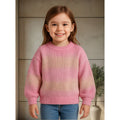 Suéter Tejido Para Niña Mod.4360 Marca Mayoral® Rosa Líneas 4