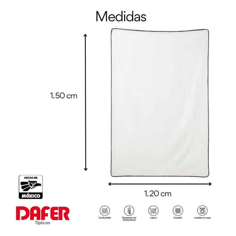 Frazada De Acrilico Afelpada Multiusos 1.20m X 1.50m Mod. Ac