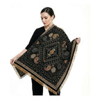 Chalina Chal Elegante Suave Para Mujer 130x130cm Multiusos Marino Figuras Unitalla