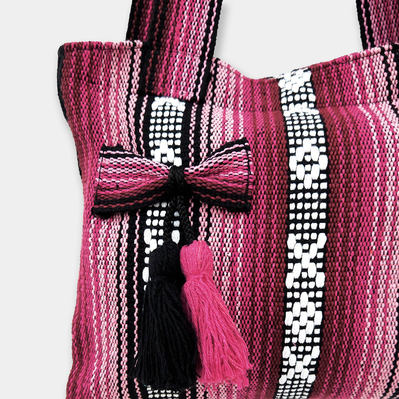 Bolsa Mini Artesanal Con Cierre 23x20cm Diseño Tradicional