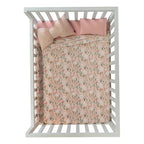 Cobertor Suave Ligero Para Cuna 1.00x0.74m Marca Vianney® Conejos 300 G Coral Claro
