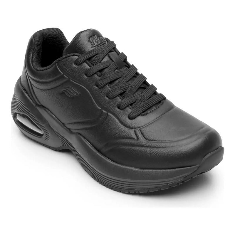 Tenis Cápsula De Aire Para Mujer Con Absor Max 131504 Flexi® Negro Lisa 26 Mx