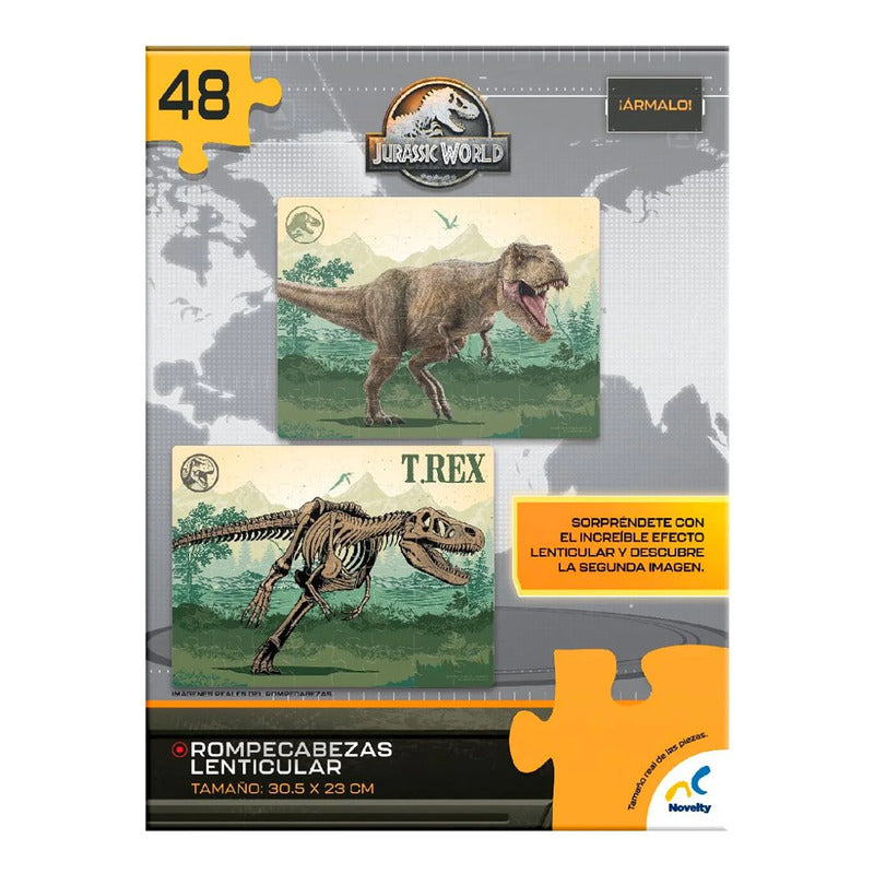 Rompecabezas Lenticular Jurassic World 48 Pz Novelty ®