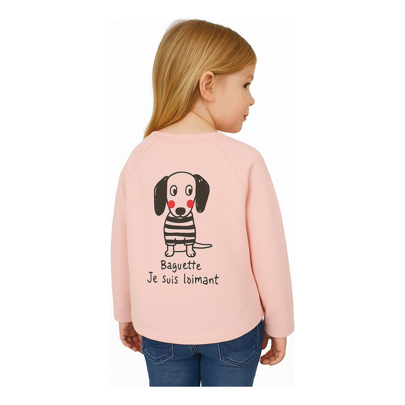 Sueter De Niña Con Estampado Mod.226-6021al Marca Losan®