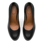 Zapatilla Tacón Medio Para Mujer Mod.133901 Marca Flexi® Negro Liso 25.5 Mx