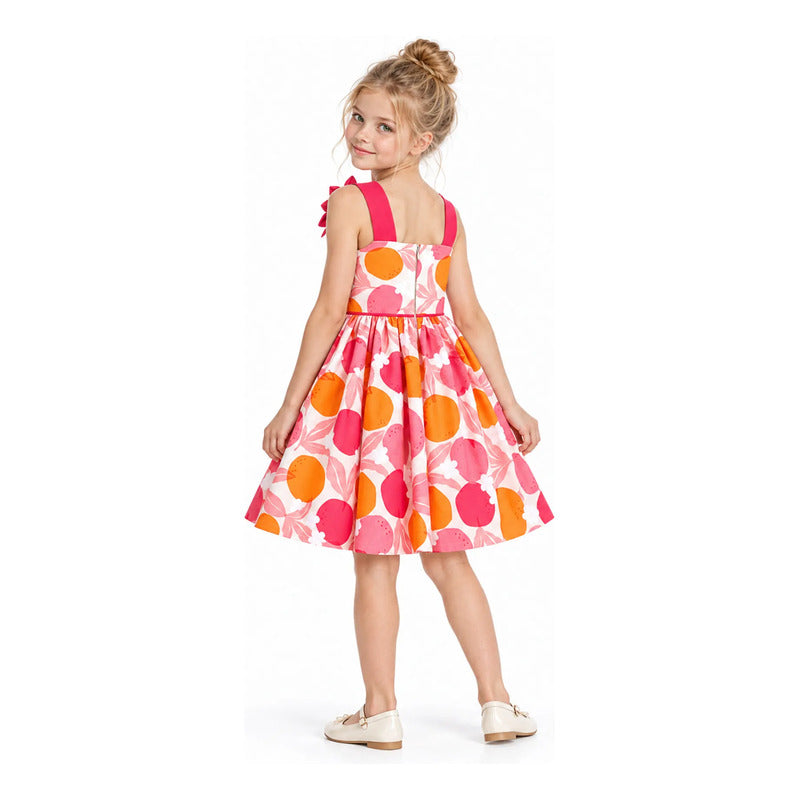 Vestido De Ceremonia Para Niña Mod.3924 Marca Mayoral® Clavel Floreado 6 Años