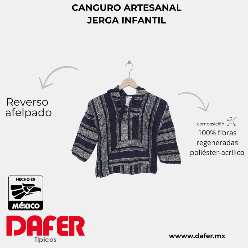 Sudadera Canguro Artesanal De Jerga Infantil