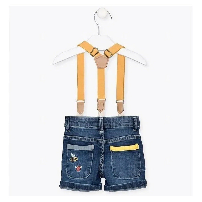 Short Con Tirantes Para Bebé Mod.217-9006al Marca Losan®