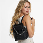 Mochila Mediana Trenzada Para Mujer 26sakp19/2000 Desigual® Negro Liso