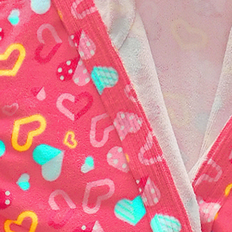 Bata De Baño Microfibra Estampada Diseños Animados