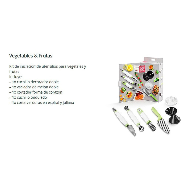 Kit De Utensilios Para Vegetales Y Frutas Marca Metaltex®