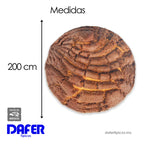 Frazada Divertida Circular Suave Marca Providencia® Marrón Concha Chocolate