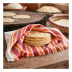 Servilleta De Cocina Multiusos Tejida 45 X 55cm Rojo Rayas