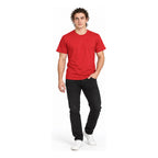 Playera Básica Para Hombre Paquete 4pz Rojo Marca Skannda® Rojo Lisa Paquete Playeras