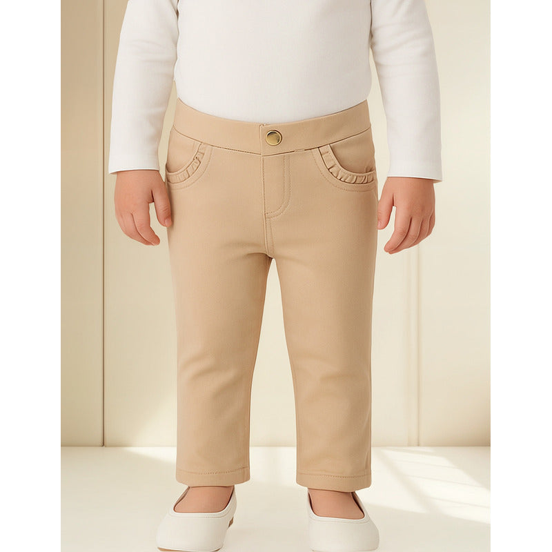Pantalón Legging Para Niña Mod.560 Marca Mayoral® Topo Liso 18 Meses