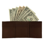 Billetera De Hombre Trifold Wallet 87524-0061 Marca Levi's® Marrón Liso