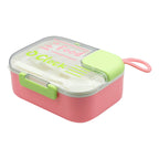 Contenedor De Alimentos Con Cubiertos Hermético Multicolor / 2415-4646